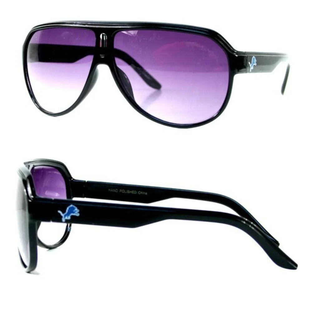 Detroit Lions Sunglasses Turbo Aviator Style Polarized NFL Official Merch